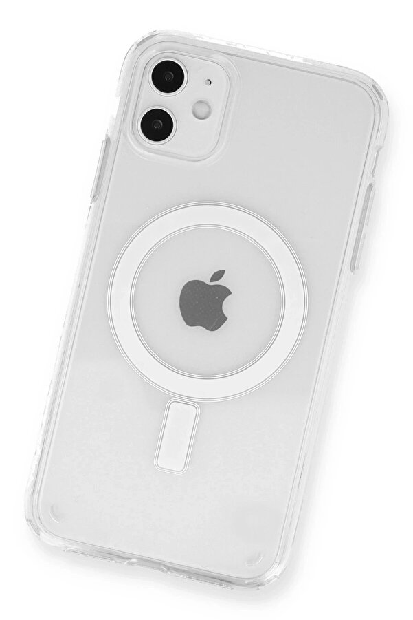 İphone 11 Kılıf Magneti̇csafe Şeffaf Si̇li̇kon - Şeffaf - Dropx2442-9325