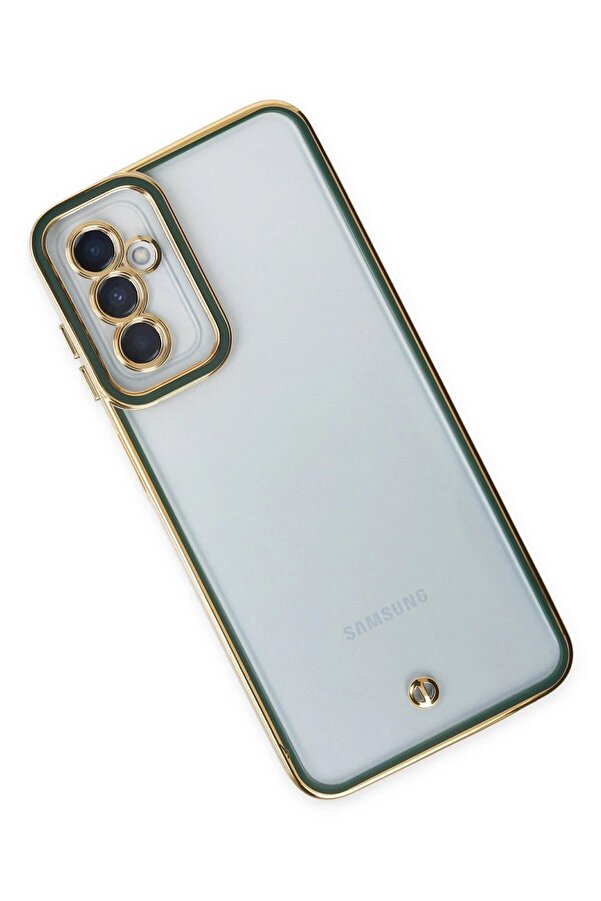 Samsung Galaxy M23 Kılıf Li̇va Lens Si̇li̇kon - Yeşi̇l - Dropx2786-8865
