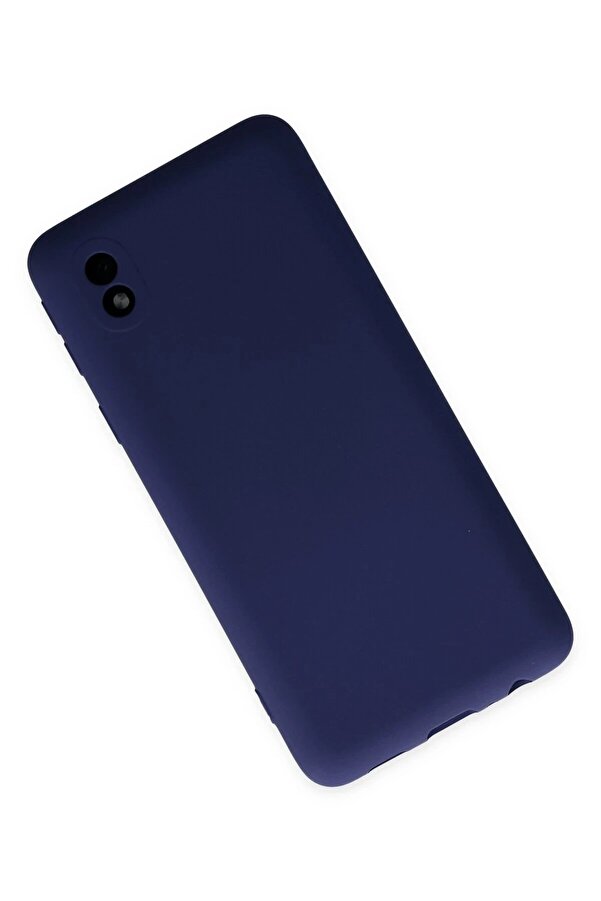 Samsung Galaxy A01 Core Kılıf Nano İçi̇ Kadi̇fe Si̇li̇kon - Laci̇vert - Dropx4580-8579