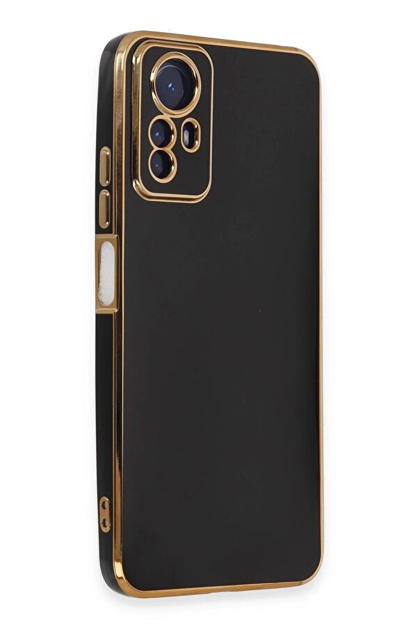 Xi̇aomi̇ Redmi̇ Note 12S Kılıf Volet Si̇li̇kon - Si̇yah - Dropx3856-6093