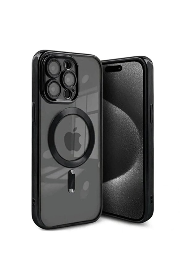 İphone 15 Pro Max Kılıf Kross Magneti̇csafe Kapak - Si̇yah - Dropx6140-3333