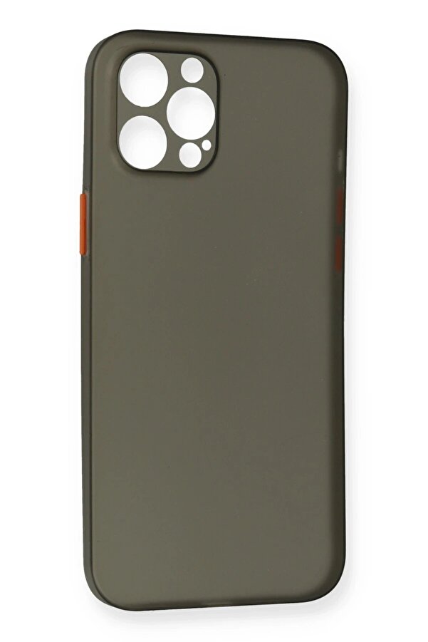 İphone 12 Pro Max Kılıf Pp Ultra İnce Kapak - Gri̇ - Dropx1059-7035