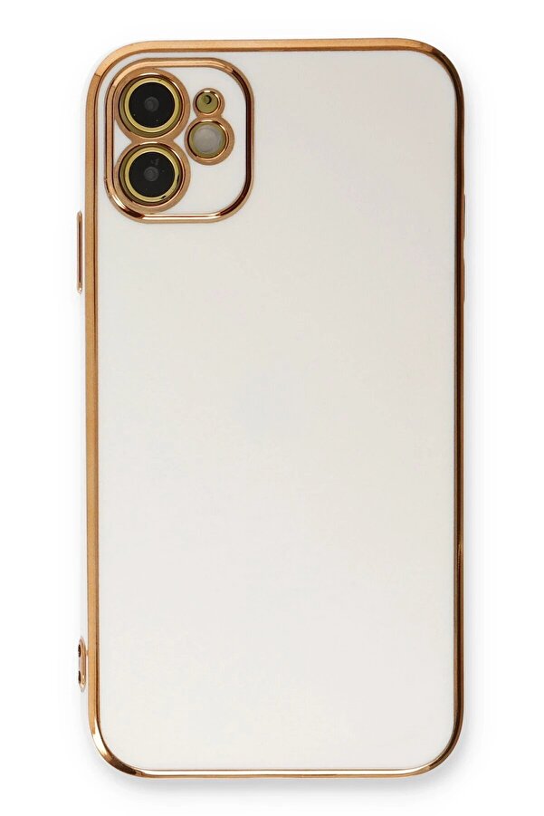 İphone 11 Kılıf Volet Si̇li̇kon - Beyaz - Dropx5814-6283