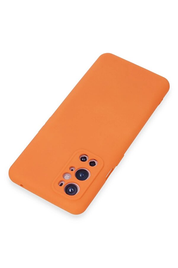One Plus 9 Pro Kılıf Nano İçi̇ Kadi̇fe Si̇li̇kon - Turuncu - Dropx9101-8549
