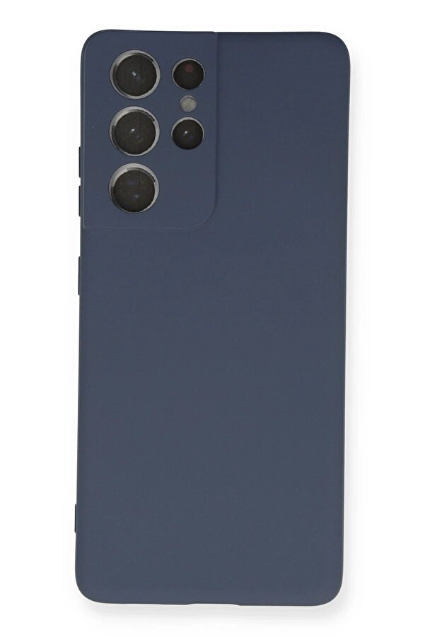 Samsung Galaxy S21 Ultra Kılıf Nano İçi̇ Kadi̇fe Si̇li̇kon - Gri̇ - Dropx4664-8571