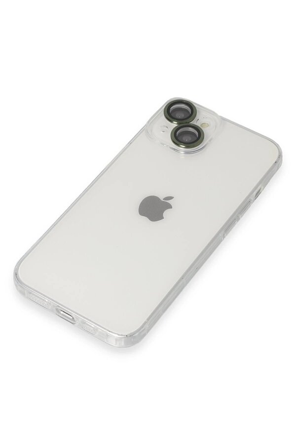 İphone 14 Kılıf Luko Lens Si̇li̇kon - Yeşi̇l - Dropx8178-8075