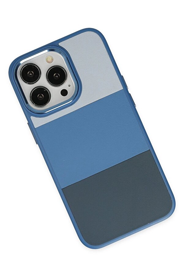 İphone 14 Pro Max Kılıf Ki̇ng Kapak - Açık Mavi̇-Laci̇vert - Dropx4704-7610