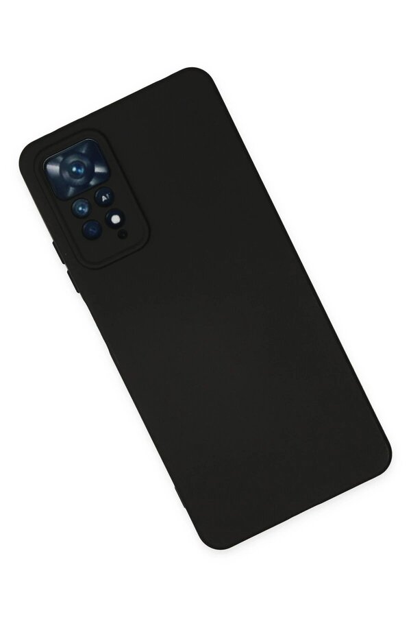 Xi̇aomi̇ Redmi̇ Note 11 Pro Kılıf Nano İçi̇ Kadi̇fe Si̇li̇kon - Si̇yah - Dropx6943-5066