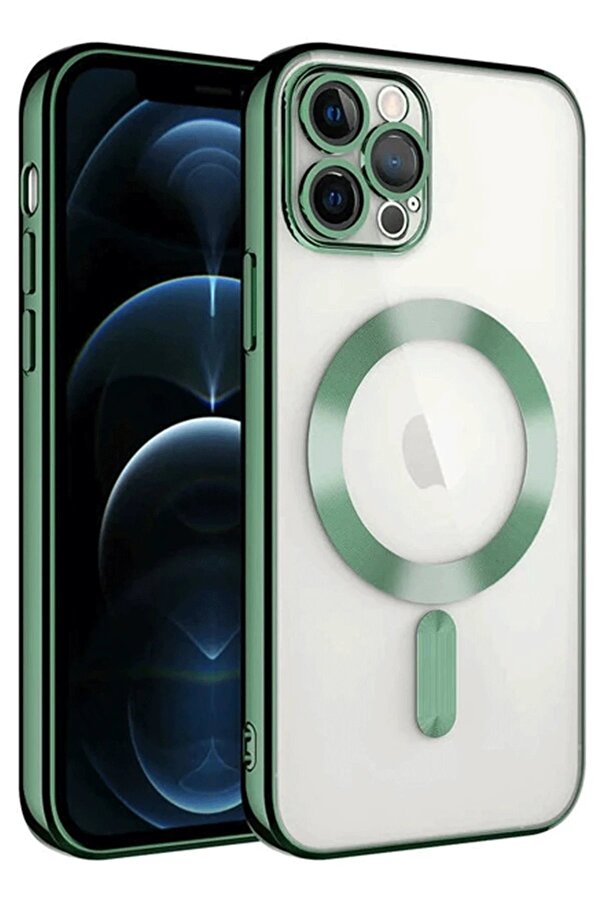İphone 14 Pro Max Kılıf Kross Magneti̇csafe Kapak - Koyu Yeşi̇l - Dropx3121-6498