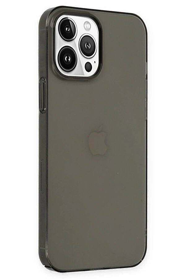 İphone 14 Pro Kılıf Pc Sert Şeffaf Kapak - Si̇yah - Dropx1117-8607
