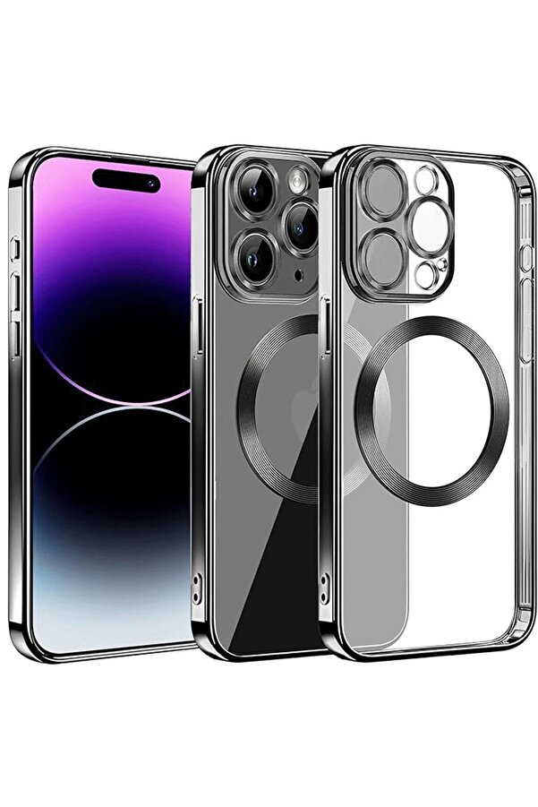 İphone 13 Pro Max Kılıf Slot Si̇li̇kon - Si̇yah - Dropx6603-9838
