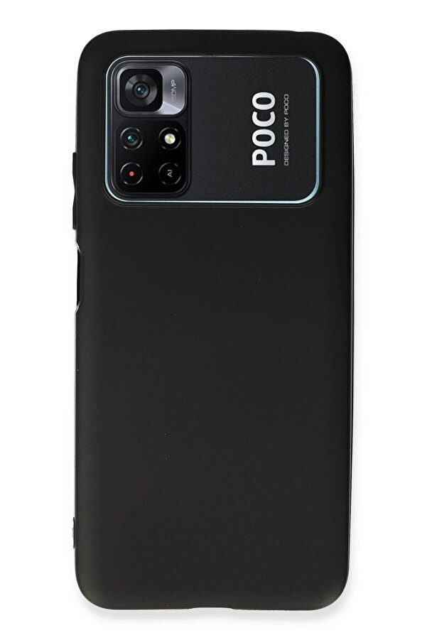 Xi̇aomi̇ Poco M4 Pro 4G Kılıf Fi̇rst Si̇li̇kon - Si̇yah - Dropx6242-2881