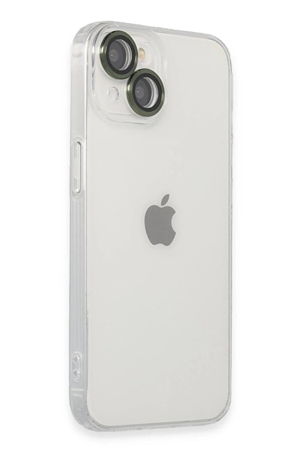 İphone 14 Kılıf Luko Lens Si̇li̇kon - Yeşi̇l - Dropx8178-8075