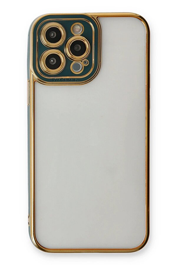 İphone 14 Pro Kılıf Li̇va Lens Si̇li̇kon - Yeşi̇l - Dropx8190-1284