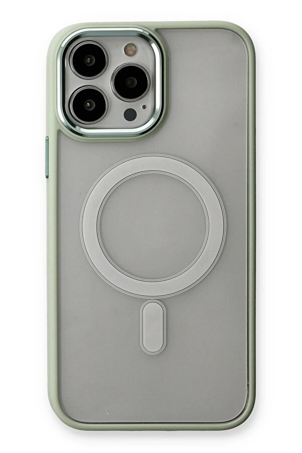 İphone 13 Pro Kılıf Room Magneti̇csafe Si̇li̇kon - Su Yeşi̇li̇ - Dropx2392-8096