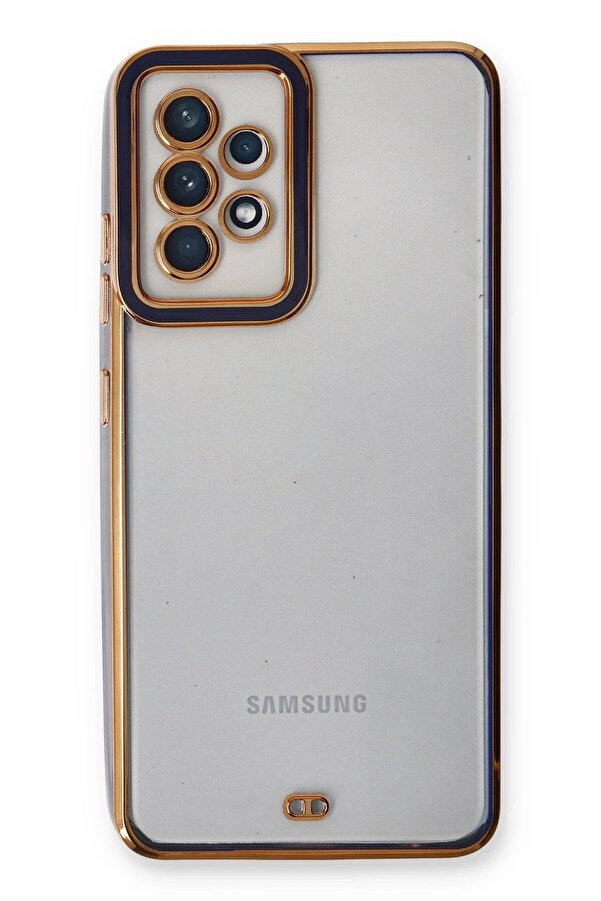 Samsung Galaxy A53 5G Kılıf Li̇va Lens Si̇li̇kon - Mavi̇ - Dropx5213-4184