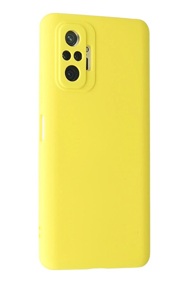Xi̇aomi̇ Redmi̇ Note 10 Pro Kılıf Nano İçi̇ Kadi̇fe Si̇li̇kon - Sarı - Dropx3043-1459