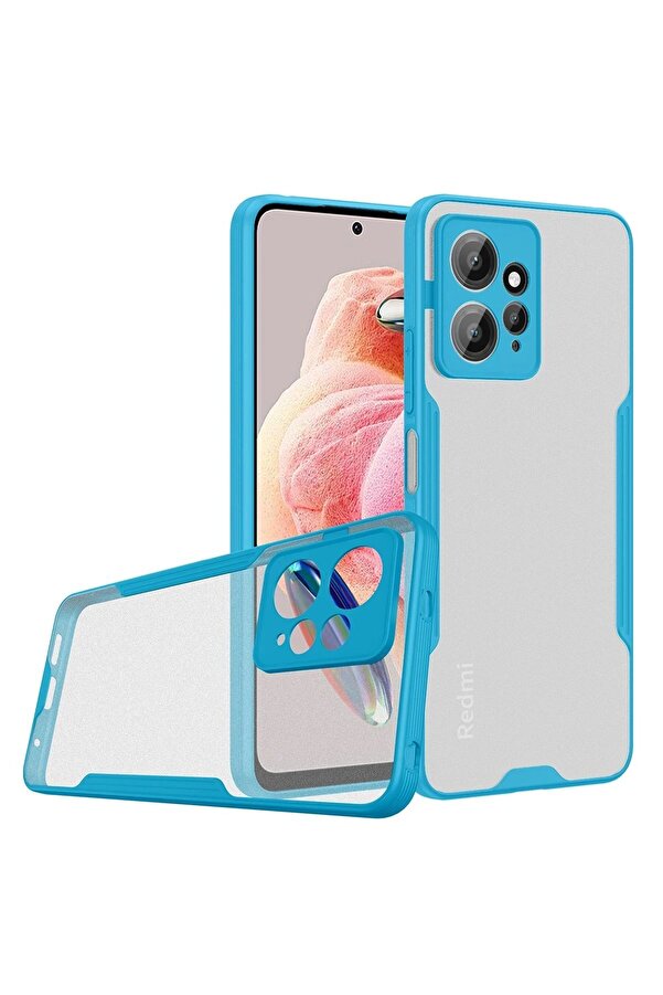 Xi̇aomi̇ Redmi̇ Note 12 4G Kılıf Plati̇n Si̇li̇kon - Mavi̇ - Dropx5343-3879