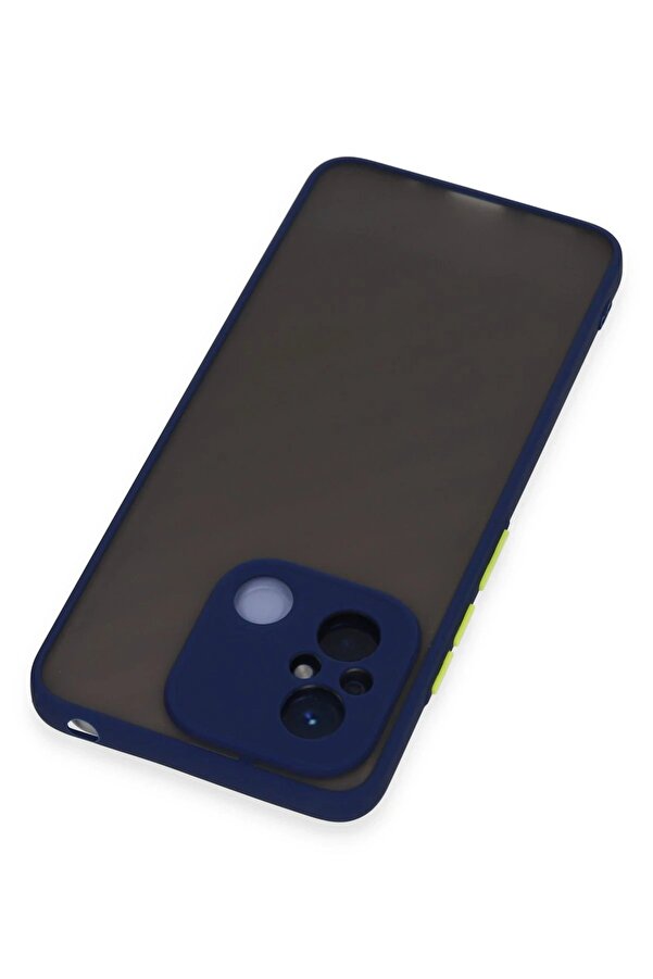 Xi̇aomi̇ Redmi̇ 12C Kılıf Montreal Si̇li̇kon Kapak - Laci̇vert - Dropx6558-7004