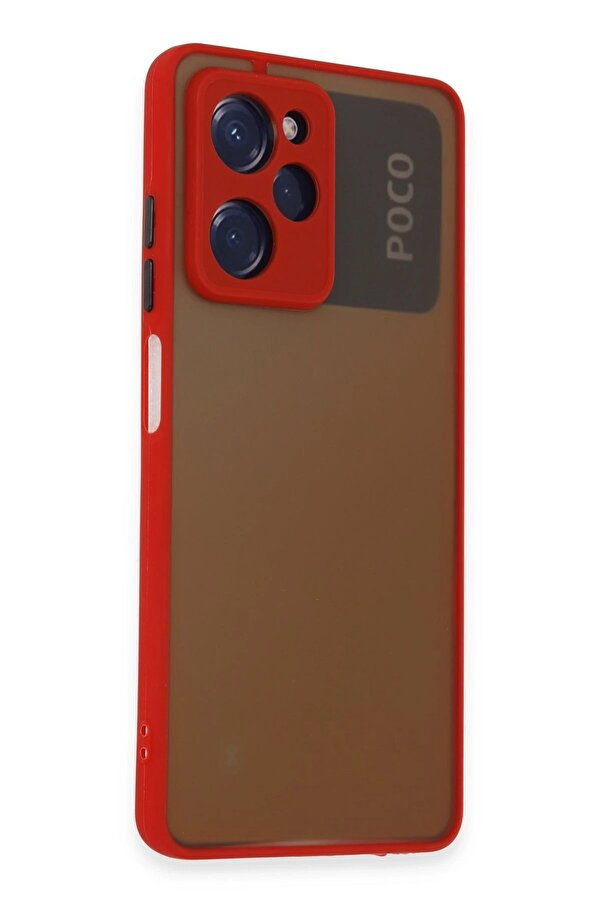 Xi̇aomi̇ Poco X5 Pro 5G Kılıf Montreal Si̇li̇kon Kapak - Kırmızı - Dropx6338-1604
