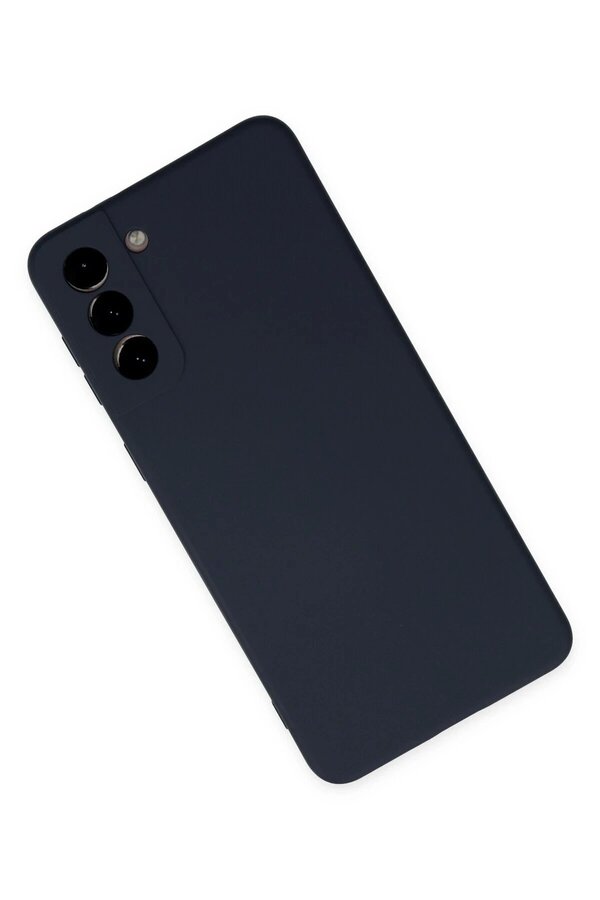 Samsung Galaxy S21 Kılıf Nano İçi̇ Kadi̇fe Si̇li̇kon - Laci̇vert - Dropx2341-7497
