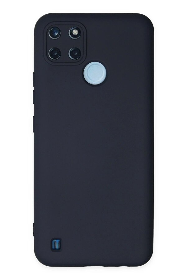 Realme C25Y Kılıf Nano İçi̇ Kadi̇fe Si̇li̇kon - Laci̇vert - Dropx3904-6576