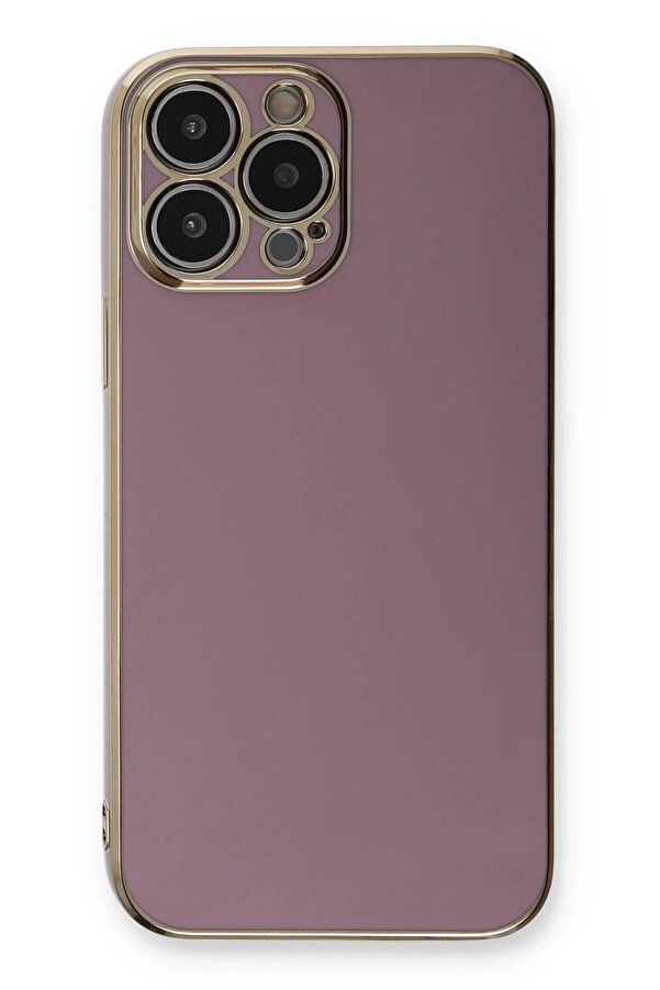 İphone 13 Pro Kılıf Volet Si̇li̇kon - Mor - Dropx2618-9148