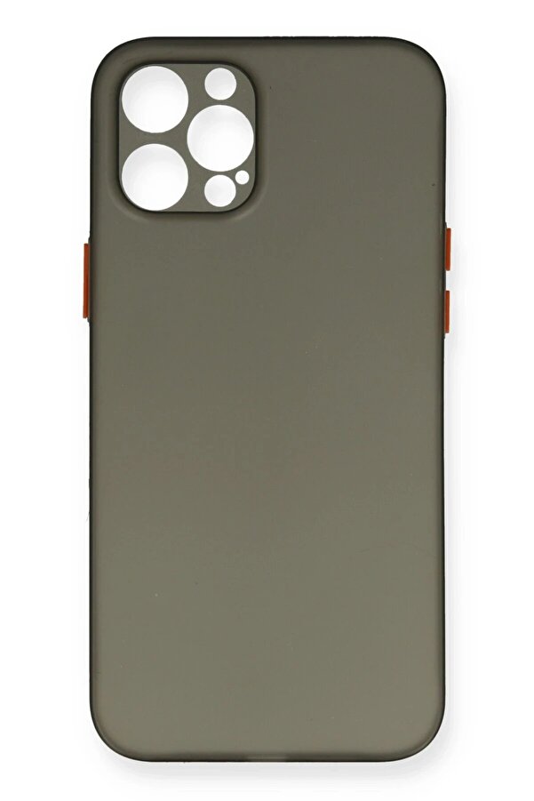 İphone 12 Pro Max Kılıf Pp Ultra İnce Kapak - Gri̇ - Dropx1059-7035