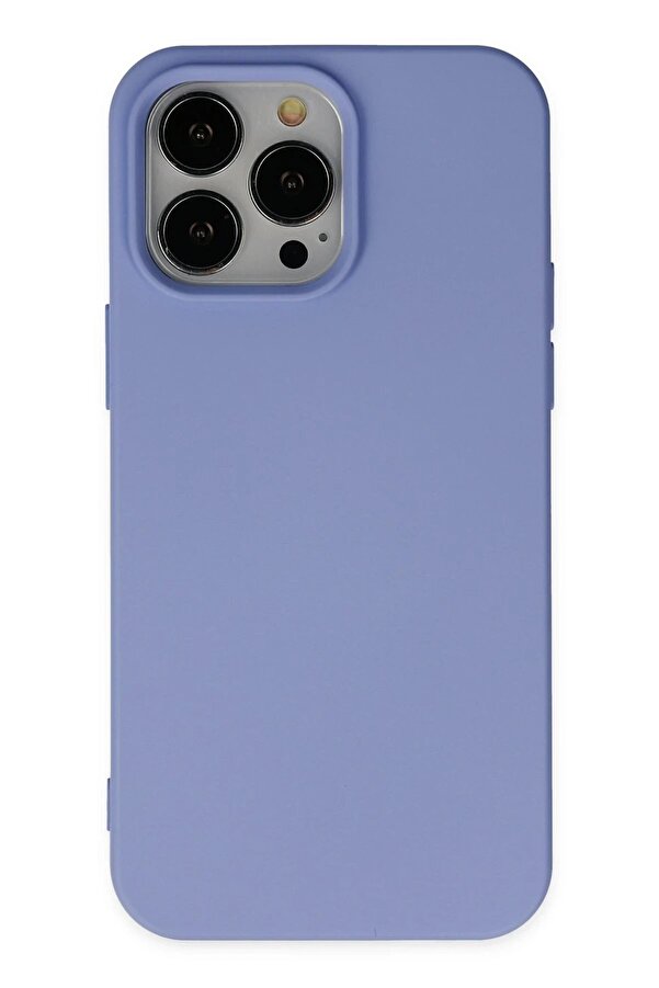 İphone 14 Pro Kılıf Nano İçi̇ Kadi̇fe Si̇li̇kon - Li̇la - Dropx8816-4633
