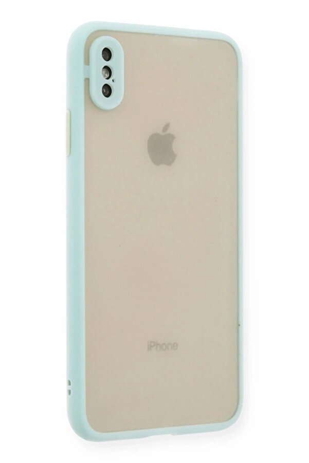 İphone X Kılıf Montreal Si̇li̇kon Kapak - Turkuaz - Dropx5340-4402