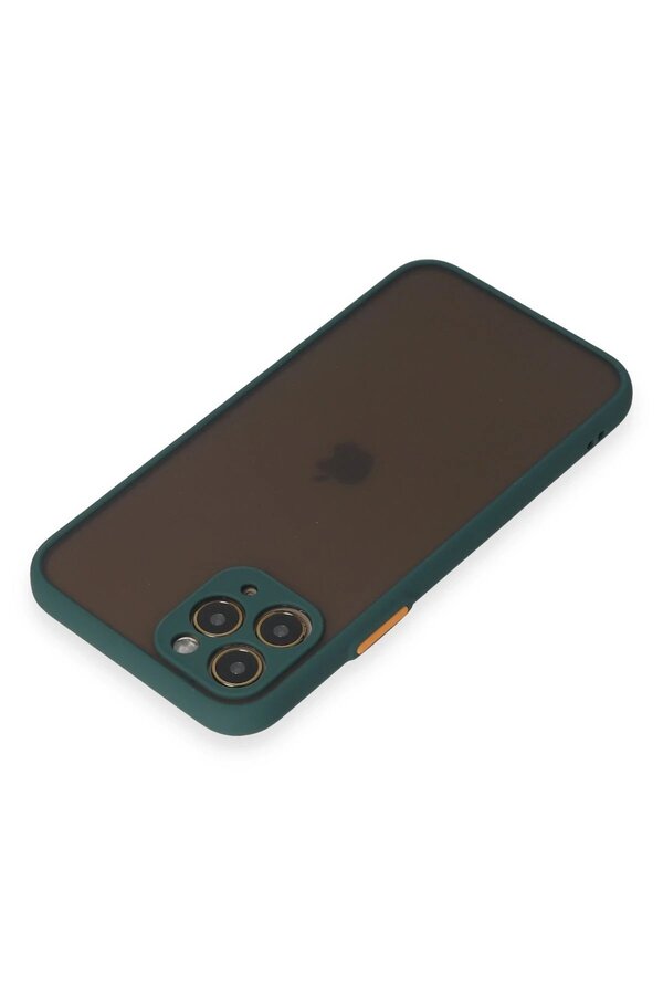 İphone 11 Pro Kılıf Montreal Si̇li̇kon Kapak - Yeşi̇l - Dropx1776-3833