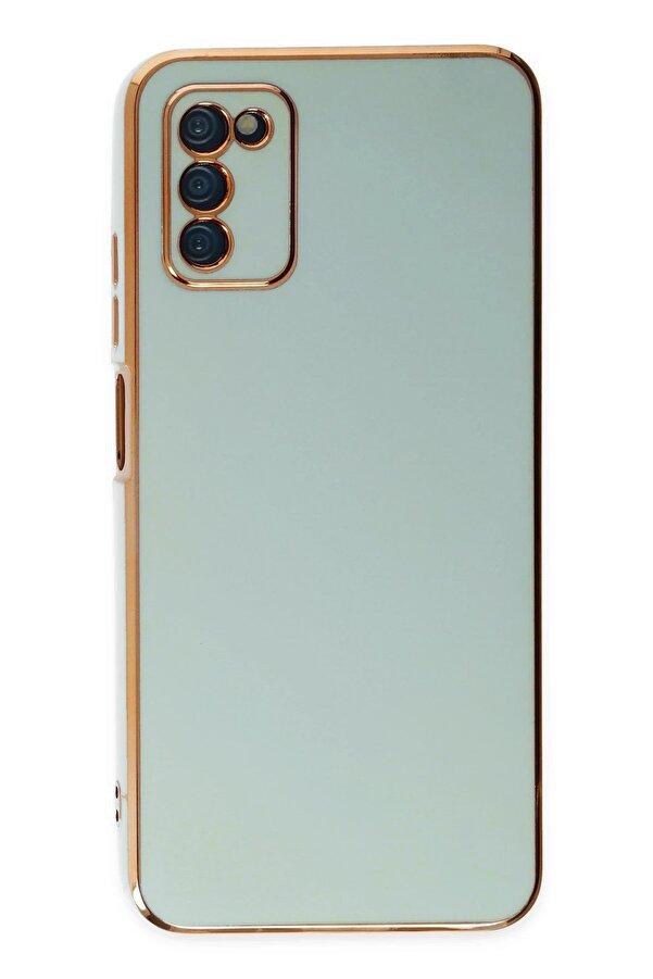 Samsung Galaxy A03S Kılıf Volet Si̇li̇kon - Açık Yeşi̇l - Dropx8023-3401