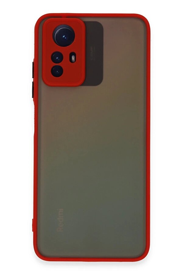 Xi̇aomi̇ Redmi̇ Note 12S Kılıf Montreal Si̇li̇kon Kapak - Kırmızı - Dropx2154-8590