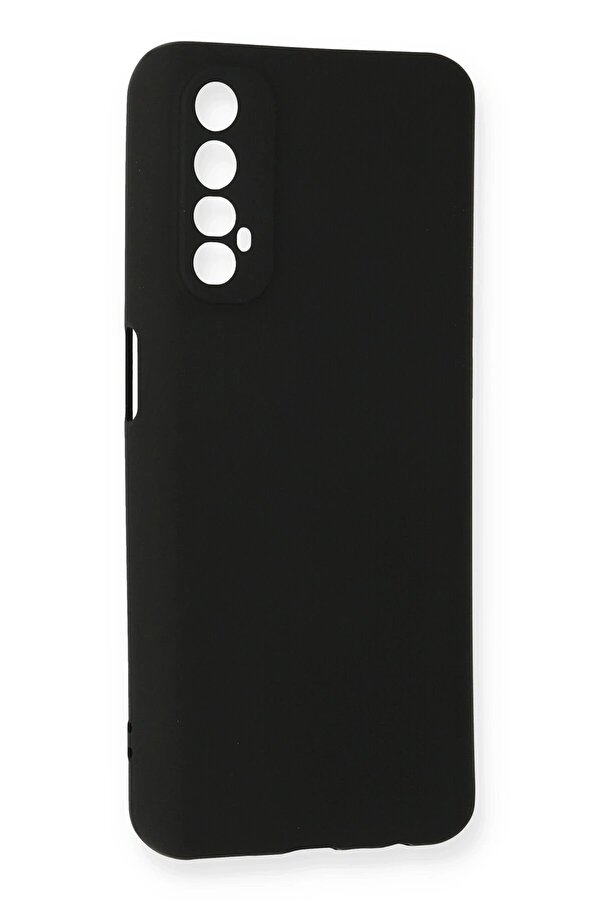 Realme 7 Kılıf Fi̇rst Si̇li̇kon - Si̇yah - Dropx5473-4521