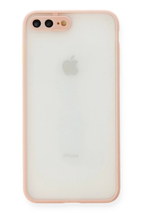İphone 7 Plus Kılıf Montreal Si̇li̇kon Kapak - Pembe - Dropx3412-3110