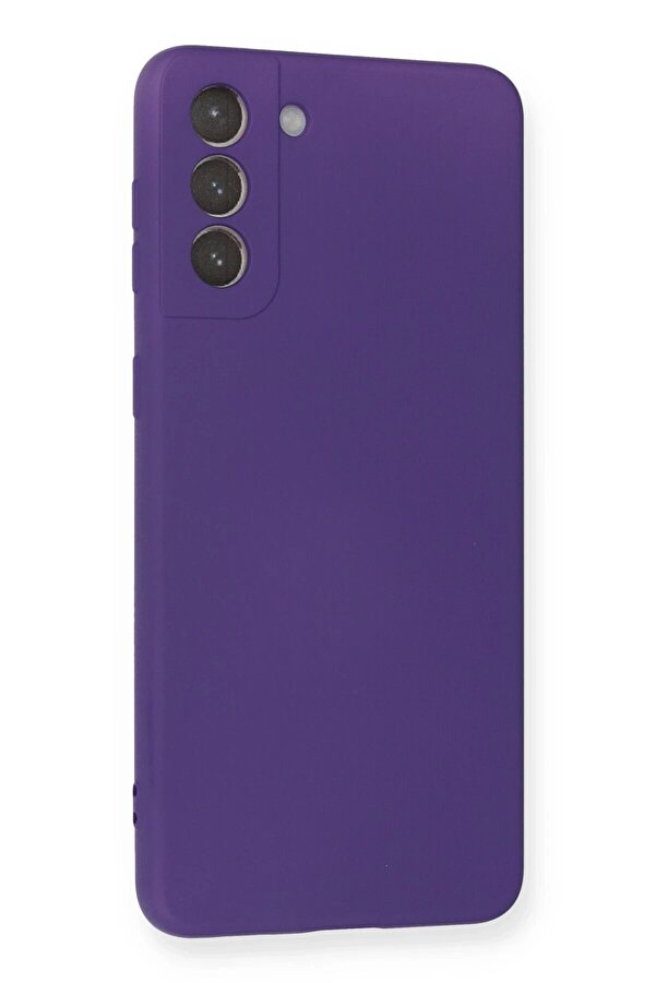 Samsung Galaxy S21 Plus Kılıf Nano İçi̇ Kadi̇fe Si̇li̇kon - Mor - Dropx5796-6443