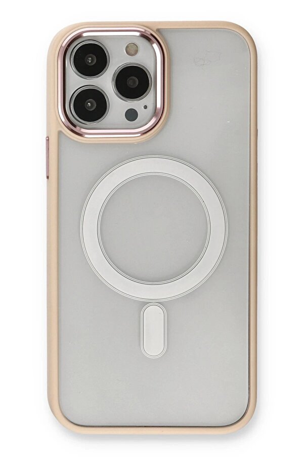 İphone 13 Pro Kılıf Room Magneti̇csafe Si̇li̇kon - Pudra - Dropx6891-6139