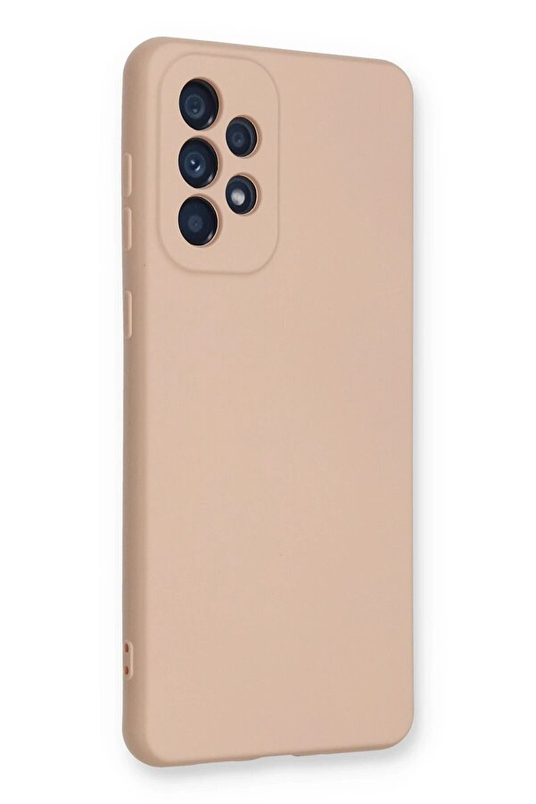 Samsung Galaxy A33 5G Kılıf Nano İçi̇ Kadi̇fe Si̇li̇kon - Pudra - Dropx3589-3968