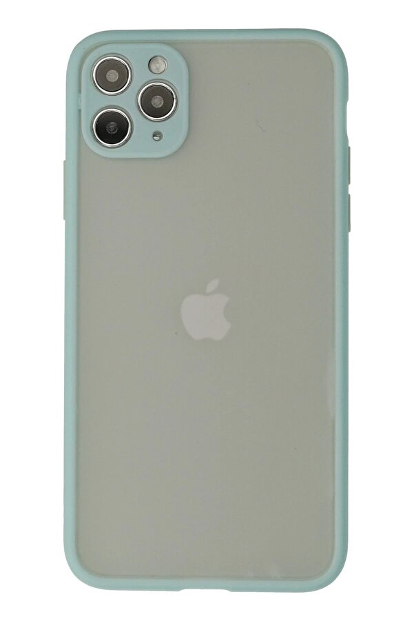 İphone 12 Pro Max Kılıf Montreal Si̇li̇kon Kapak - Turkuaz - Dropx9823-8559