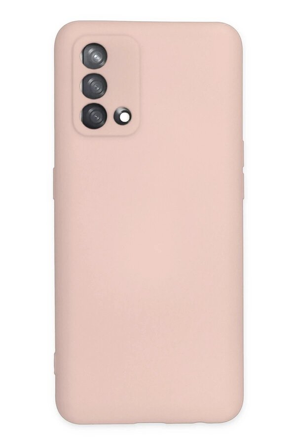 Oppo A74 4G Kılıf Nano İçi̇ Kadi̇fe Si̇li̇kon - Pudra - Dropx9580-4907