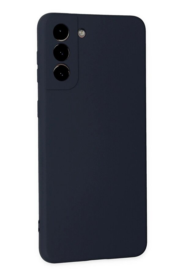 Samsung Galaxy S21 Kılıf Nano İçi̇ Kadi̇fe Si̇li̇kon - Laci̇vert - Dropx2341-7497