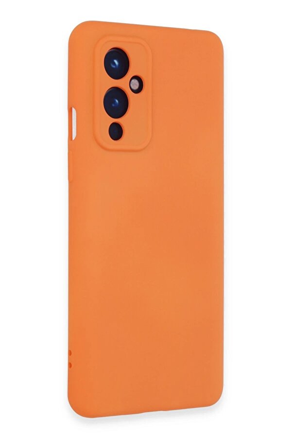 One Plus 9 Kılıf Nano İçi̇ Kadi̇fe Si̇li̇kon - Turuncu - Dropx2093-7344