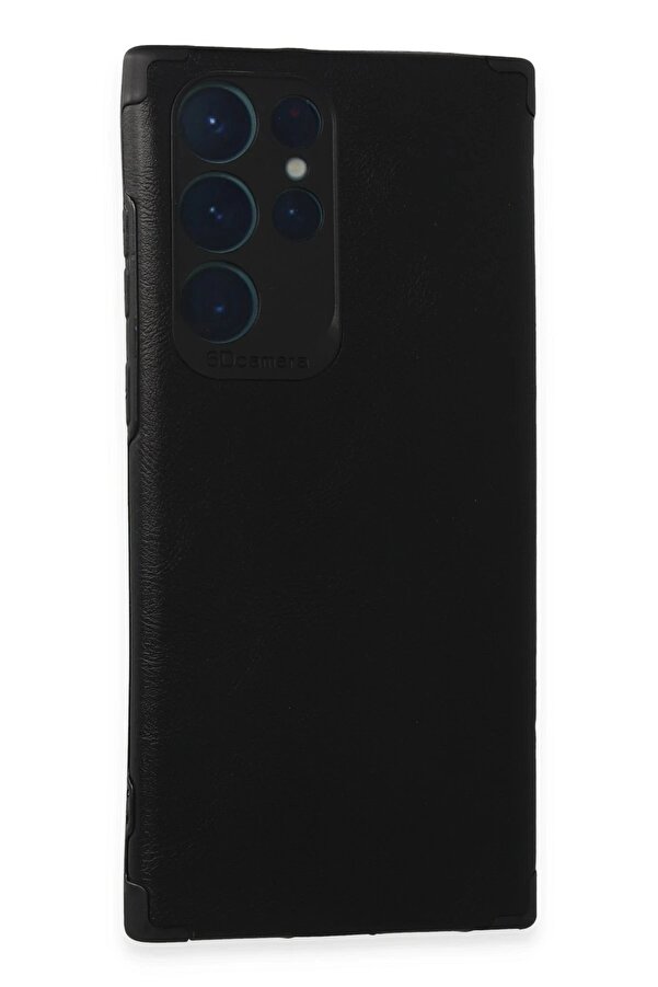 Samsung Galaxy S22 Ultra Kılıf Loop Deri̇ Si̇li̇kon - Si̇yah - Dropx7308-8968