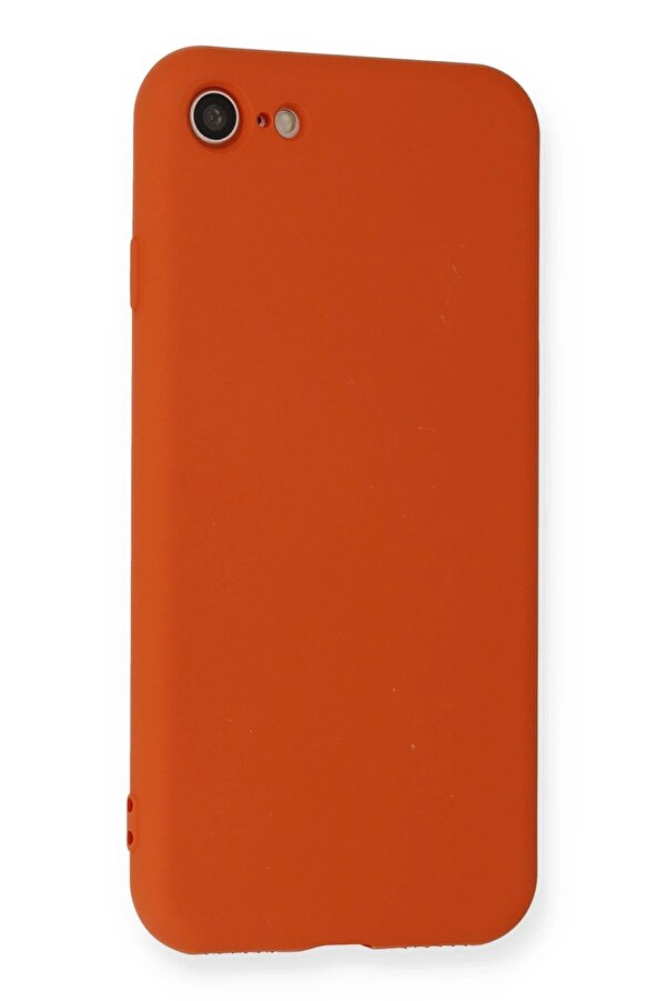 İphone 7 Kılıf Nano İçi̇ Kadi̇fe Si̇li̇kon - Kırmızı - Dropx8700-3275