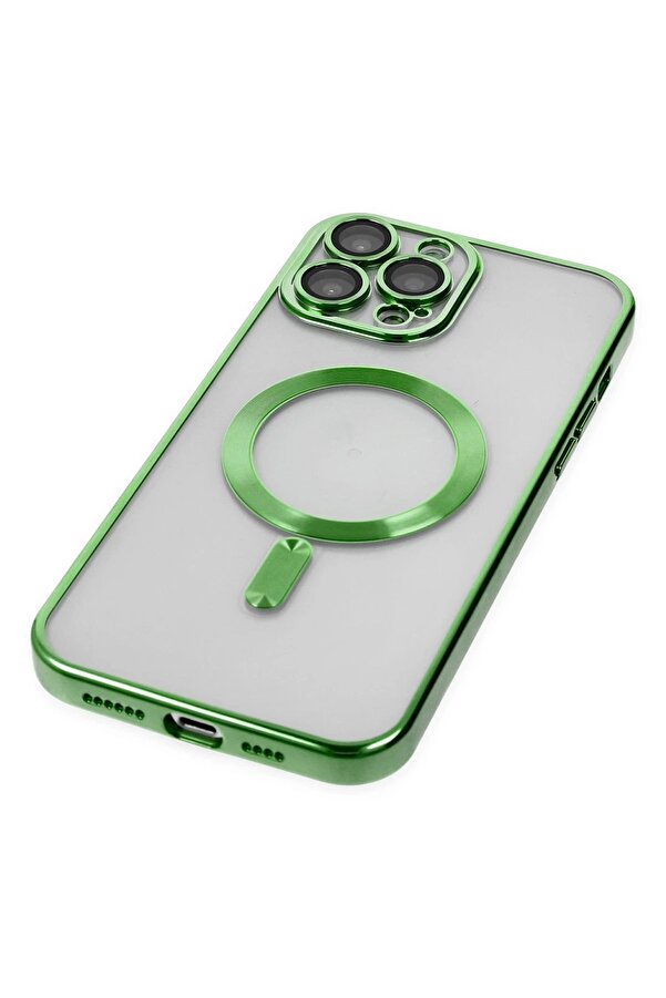 İphone 14 Pro Kılıf Kross Magneti̇csafe Kapak - Koyu Yeşi̇l - Dropx7728-2885