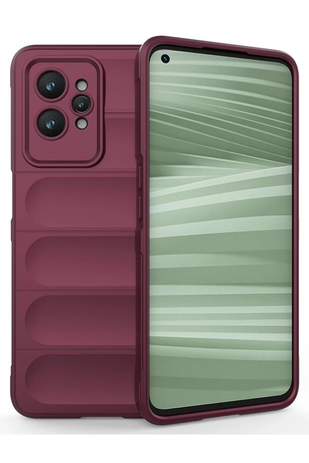 CepteToptan Realme GT2 Pro 5G Kılıf Optimum Silikon - Bordo - DROPX2023-2380