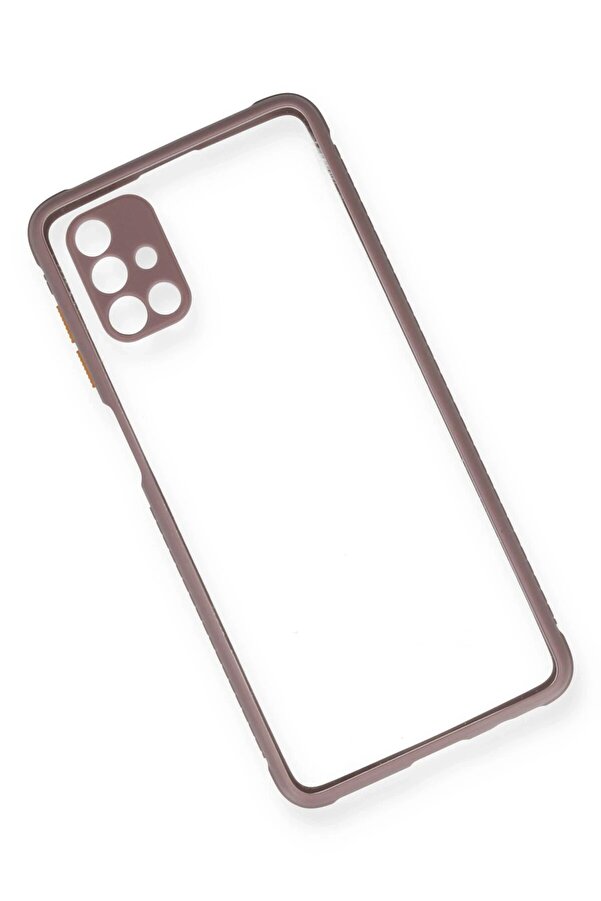 Samsung Galaxy M51 Kılıf Mi̇ami̇ Şeffaf Si̇li̇kon - Açık Mor - Dropx3977-7677