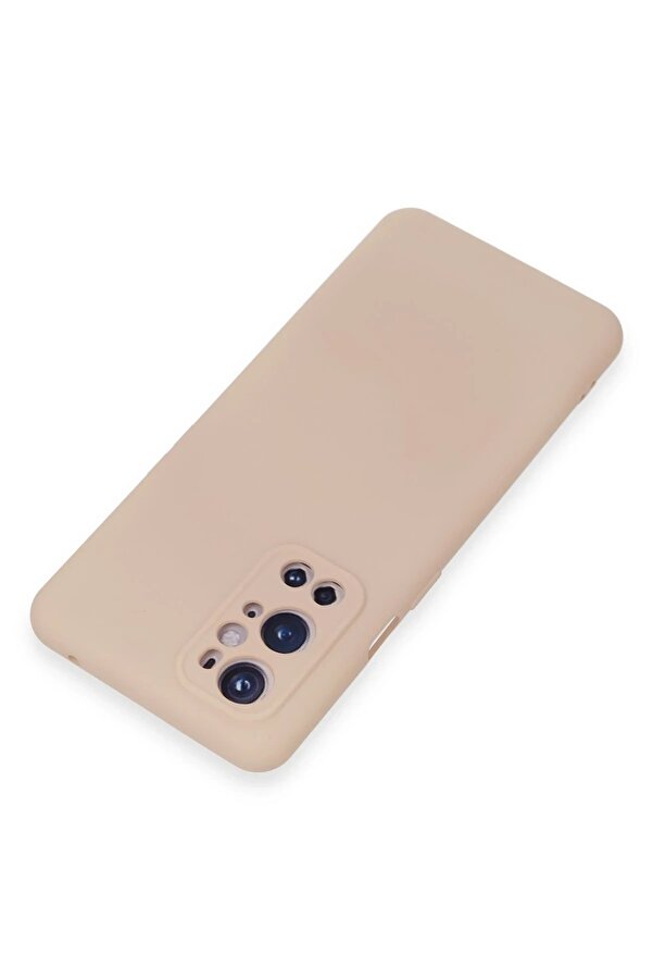 One Plus 9 Pro Kılıf Nano İçi̇ Kadi̇fe Si̇li̇kon - Pudra - Dropx3878-3723