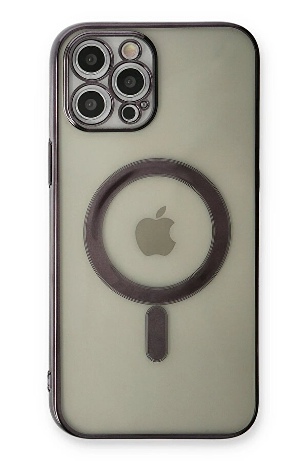İphone 12 Pro Kılıf Magneti̇csafe Lazer Si̇li̇kon - Si̇yah - Dropx2941-5829