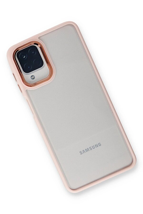 Samsung Galaxy A22 Kılıf Dora Kapak - Pudra - Dropx6246-8686
